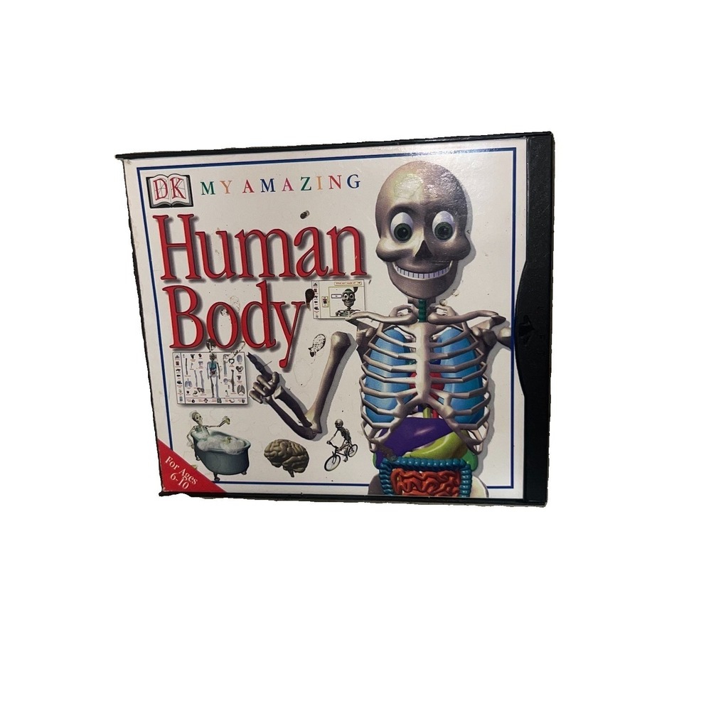 1997 DK My Amazing Human Body PC CD-ROM Game Educational Kids Anatomy Physiology